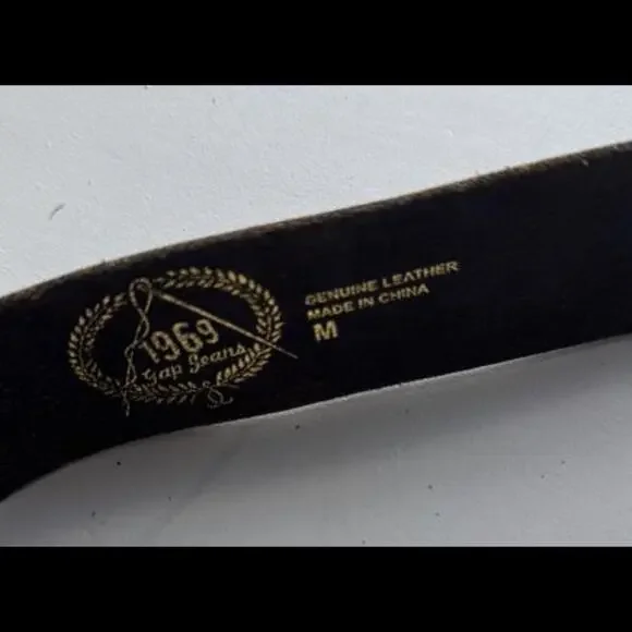 Gap Jeans Leather Belt M - Picture 4 of 4